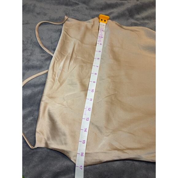 NWOT Show Me Your MuMu Size Medium Tuscany Maxi Slip Dress Champagne Luxe Satin - Picture 6 of 10